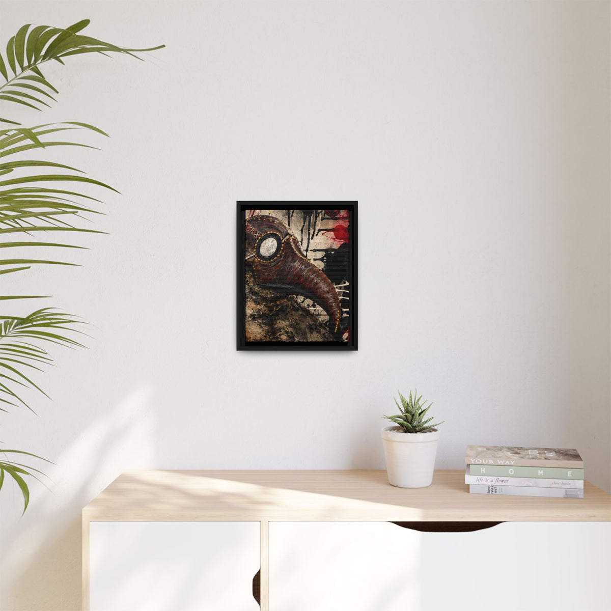 Odd Co. Beauty is Decay – Plague Doctor Framed Canvas | Gothic Dark Wall Art — view 35