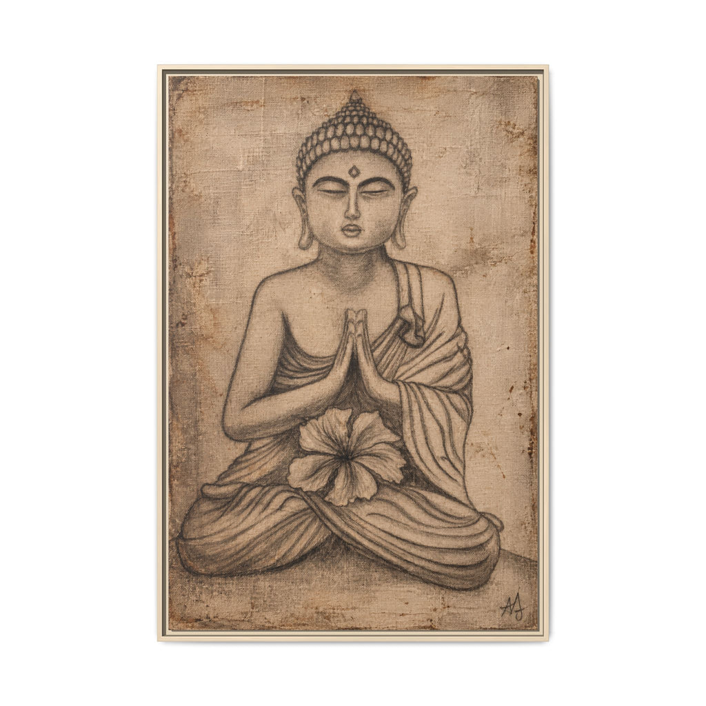 The Quiet Within — Framed Canvas Art | Original Pencil-on-Canvas Artwork by Abbey Johanna — view 18