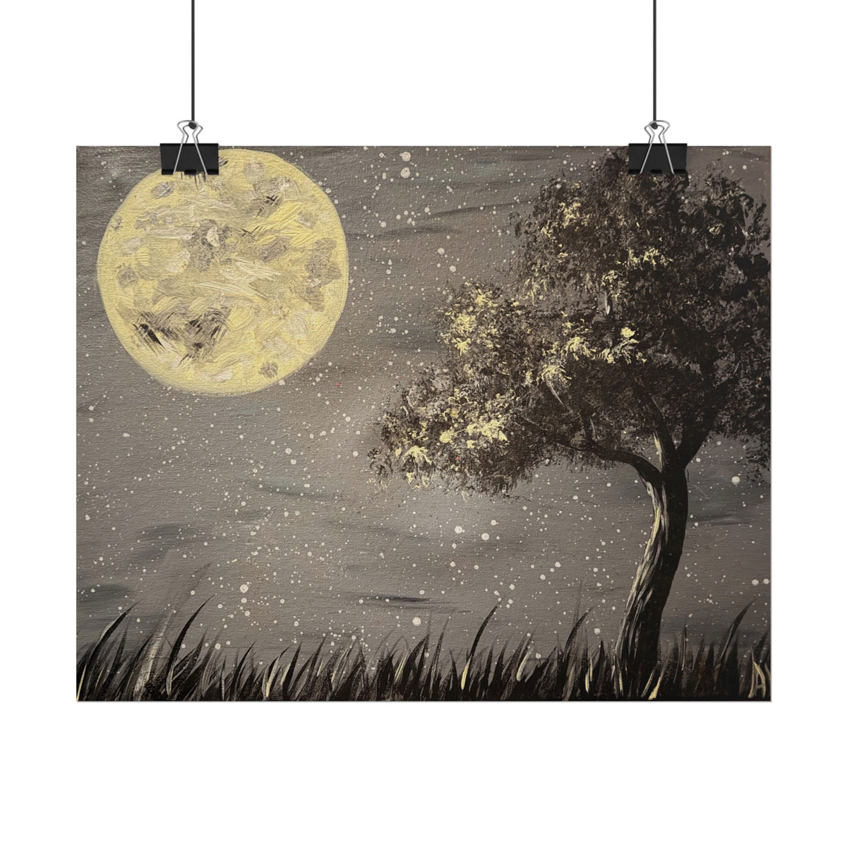 Thieves Moon – Moon Wall Art Print | Celestial Night Landscape | Moody Fine Art — view 1