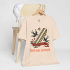 Skate Till Late Skateboard Tee | Traditional Tattoo Flash, Swallows & Banner — view 6