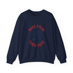 Make a Plan Then Vote Sweatshirt | Midterm Elections Voter Reminder — view 6