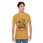 Skate Till Late Skateboard Tee | Traditional Tattoo Flash, Swallows & Banner — view 28