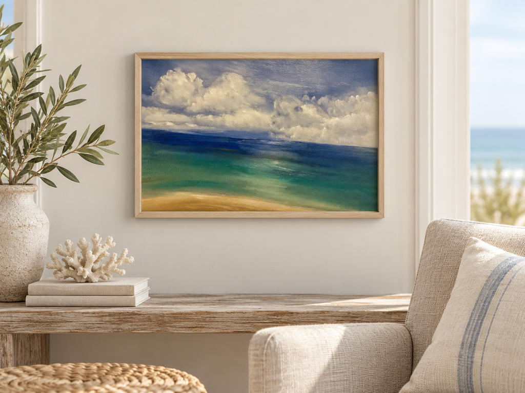 Fade Away – Coastal Ocean Wall Art Print | Moody Seascape Fine Art — product image 2
