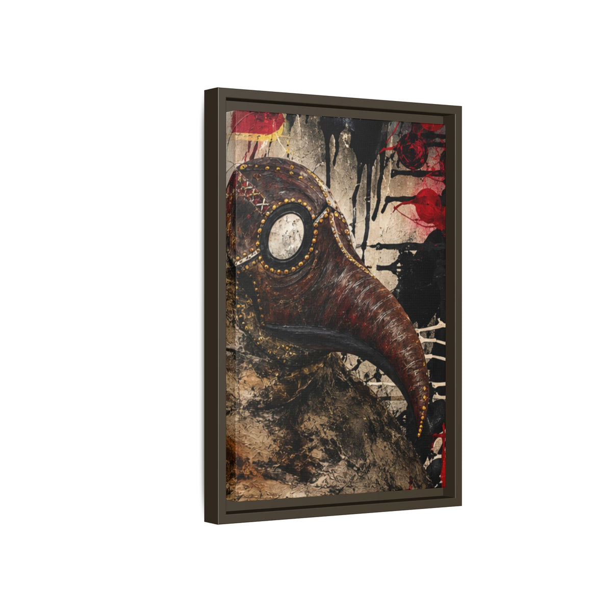 Odd Co. Beauty is Decay – Plague Doctor Framed Canvas | Gothic Dark Wall Art — view 24