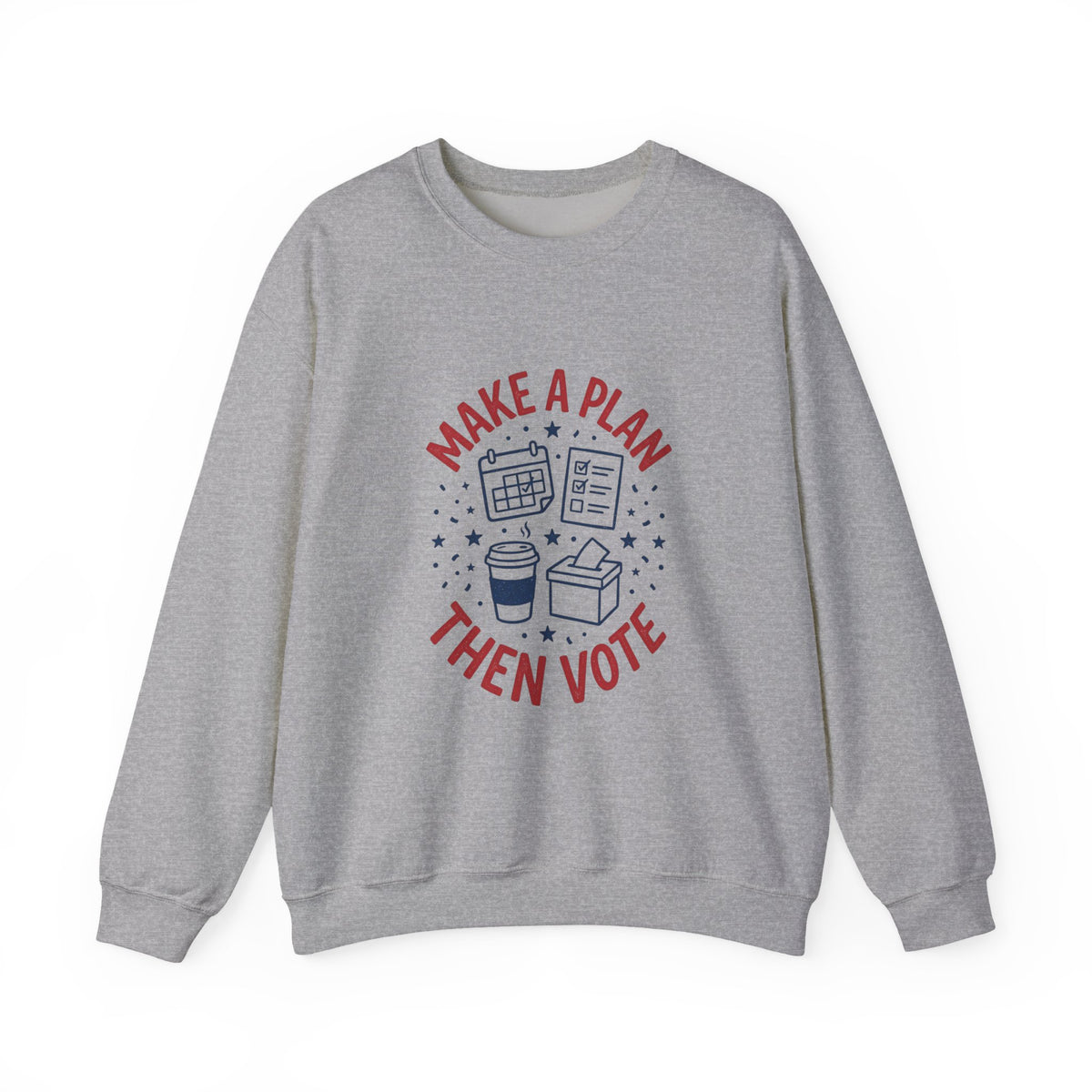 Make a Plan Then Vote Sweatshirt | Midterm Elections Voter Reminder — view 8