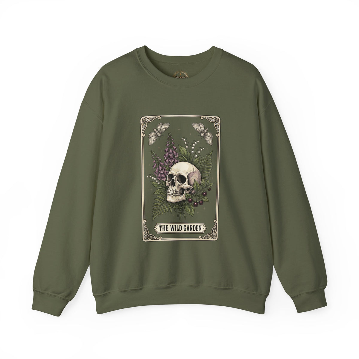 Skull & Fern Gothic Botanicals Sweatshirt | The Wild Garden crewneck — view 7