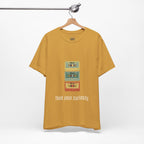 Feed Your Curiosity retro cassette tape graphic T-shirt — product view 16