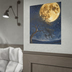 Moonlit Tree Surreal Poster — Night Sky Wall Art Print — view 5