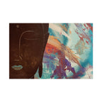 Stillness with Chaos – Abstract Portrait Wall Art | Colorful Modern Fine Art Print