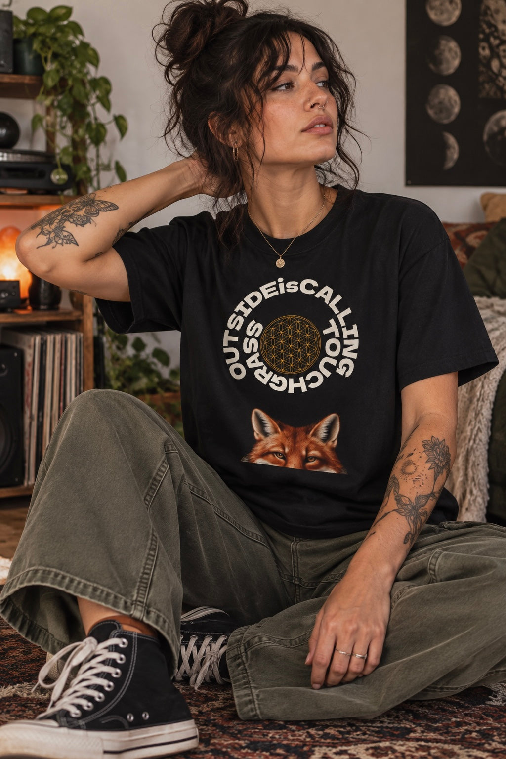 Touch Grass Fox — Outside Is Calling | Super-Soft Unisex T-Shirt — view 13