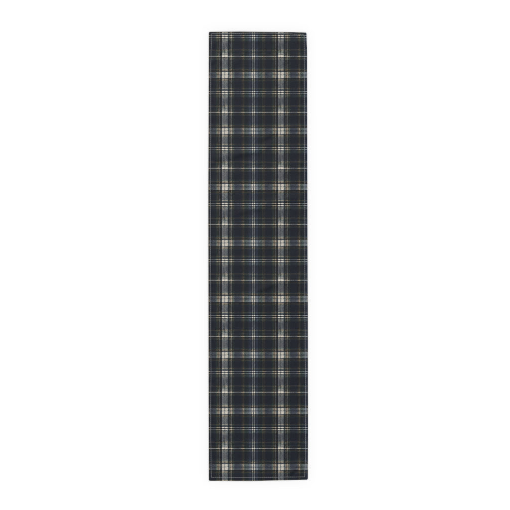 Nocturne Tartan Cotton Twill Table Runner | The Winter House Collection