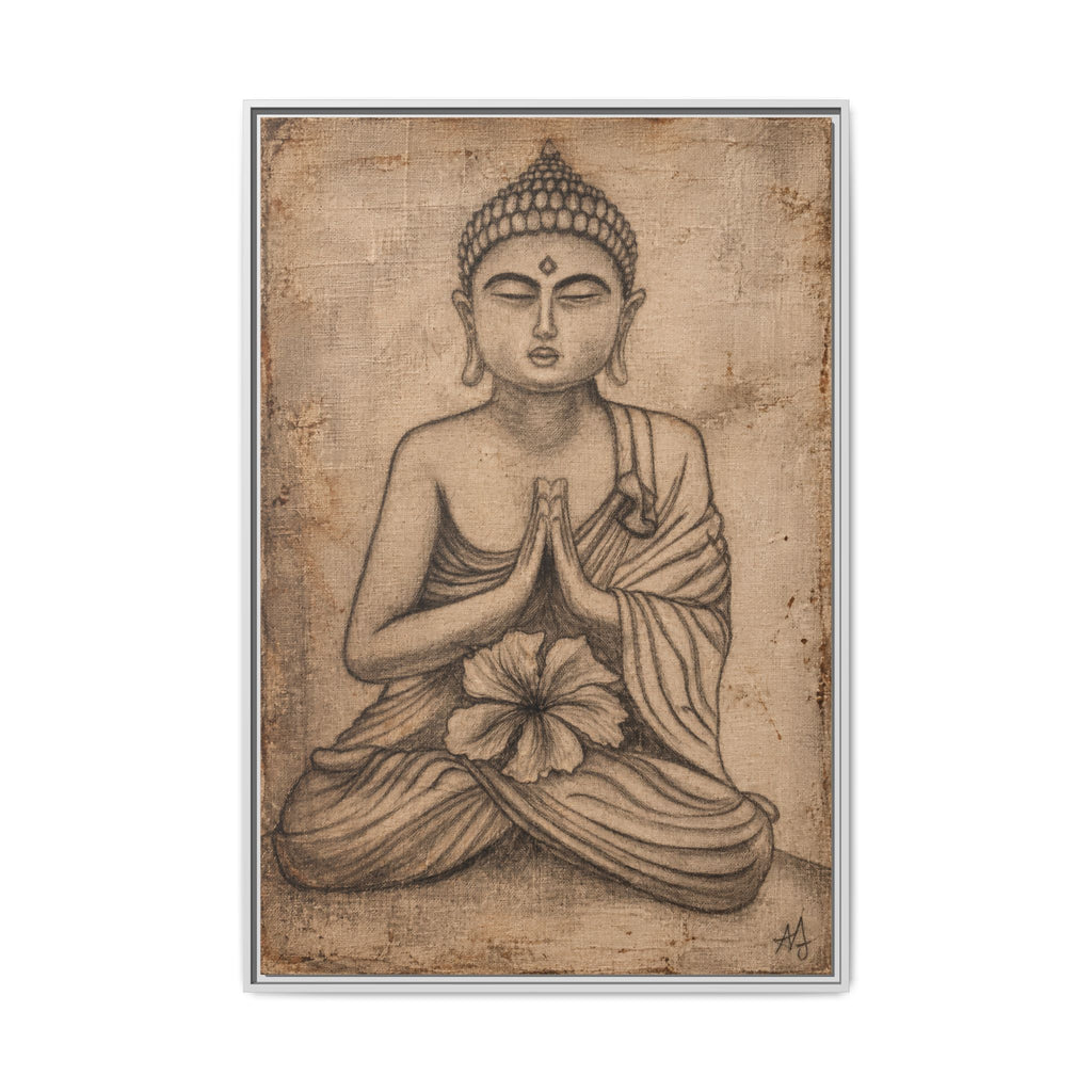 The Quiet Within — Framed Canvas Art | Original Pencil-on-Canvas Artwork by Abbey Johanna — view 17