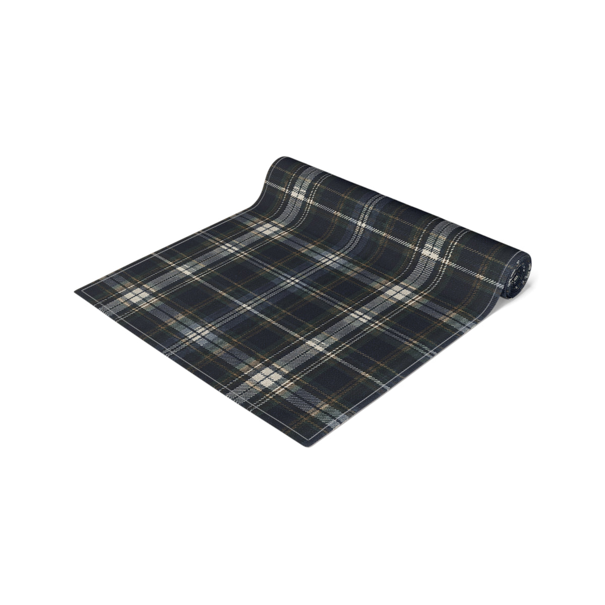 Nocturne Tartan Cotton Twill Table Runner | The Winter House Collection