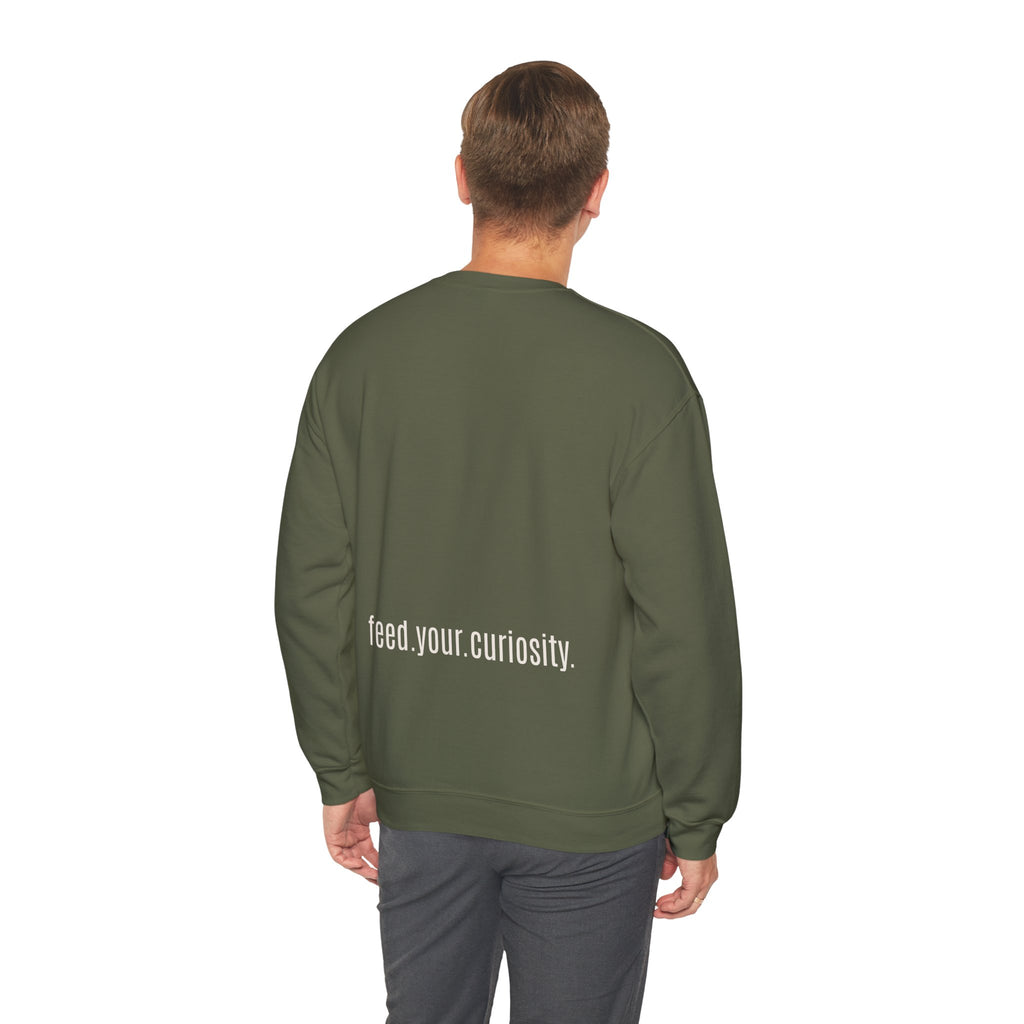 Traditional Tattoo-Style Crane Illustration Sweatshirt | Vintage Flash, Limited Palette — view 59