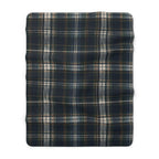 Nocturne Tartan Sherpa Throw | The Winter House Collection