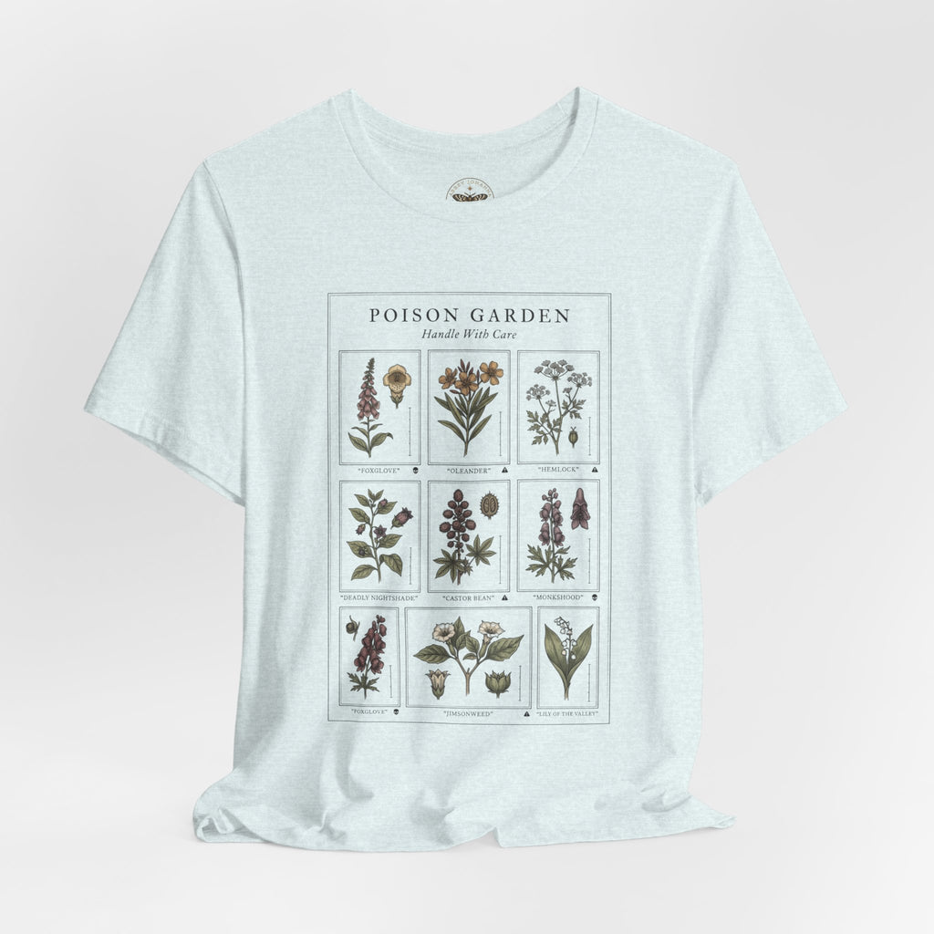 Toxicology Field Notes Botanical Illustration Tee | Gothic Botanicals, Vintage Herbarium