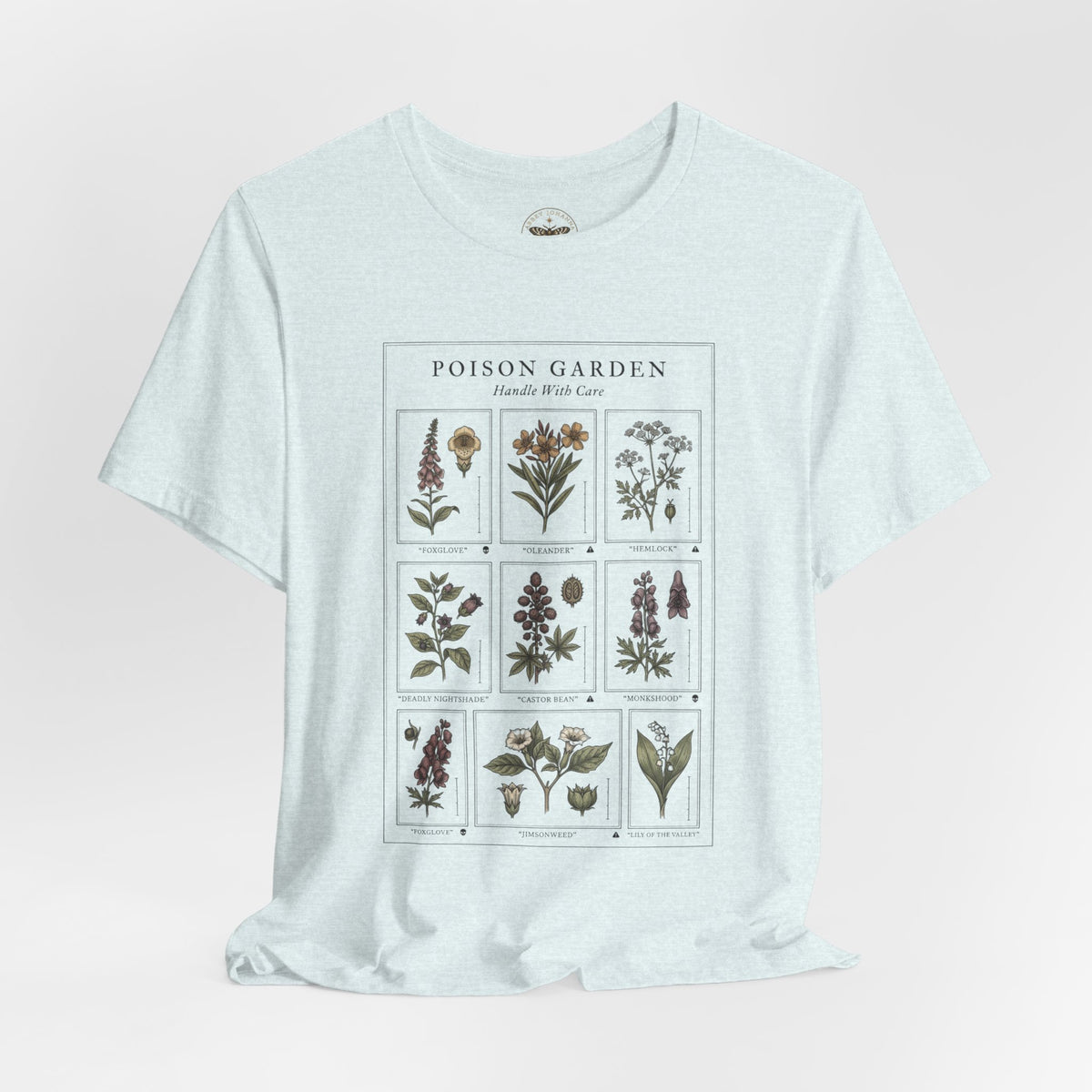 Toxicology Field Notes Botanical Illustration Tee | Gothic Botanicals, Vintage Herbarium