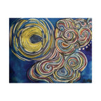 Abstract Moon Swirl Poster — Colorful Whirlwind Wall Art (Rolled Poster) — view 1