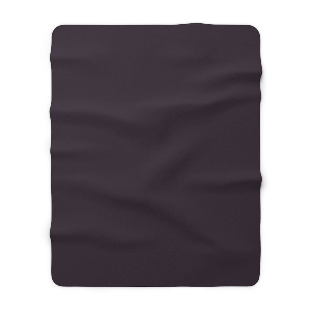 Black Plum Sherpa Fleece Blanket – product view 1