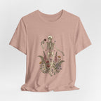 Skeleton with Wildflowers Tee | Gothic Botanicals, Victorian Floral — view 5