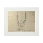The Guardian giclée charcoal artwork print with passepartout by Abbey Johanna