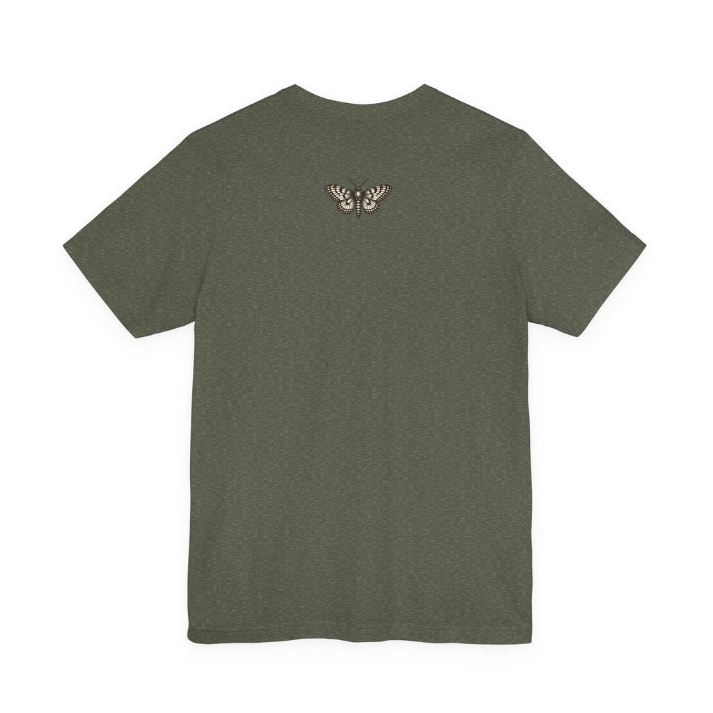 Gothic Botanical 'Look Don't Touch' Tee | Dark Floral Illustration