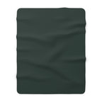Evergreen Smoke Sherpa Fleece Blanket – product view 1