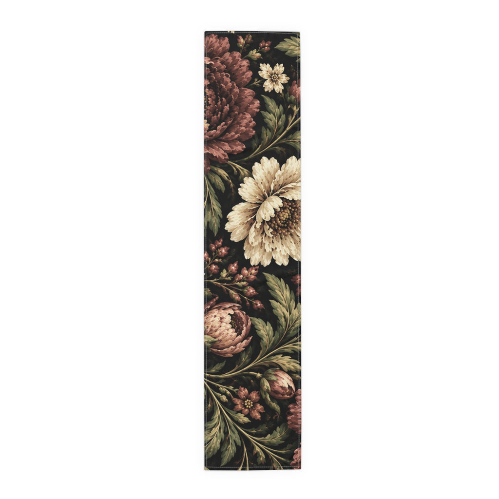 Midnight Garden cotton table runner – product view 1