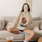 Traditional Tattoo-Style Crane Illustration Sweatshirt | Vintage Flash, Limited Palette — view 39