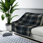 Nocturne Tartan Sherpa Throw | The Winter House Collection