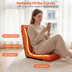 Adjustable Floor Chair with 6 Reclining Positions