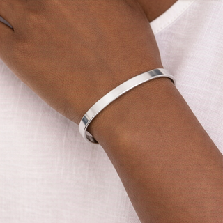 Engravable Cuff Bracelet — "Make it yours" Personalized Bangle Gift — view 2