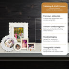 White Bone Inlay Picture Frames Set of 5 | The Royal Collection