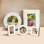 White Bone Inlay Picture Frames Set of 5 | The Royal Collection