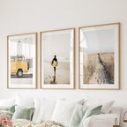 California Beach Set of 3 Prints. Surfer, Retro Van Decor