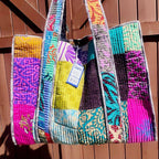 Quilted Cotton Tote