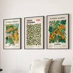 Flower Market, Kusama Art Prints. Modern Tropical Wall Decor