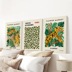 Flower Market, Kusama Art Prints. Modern Tropical Wall Decor