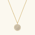 Pave Disc Necklace