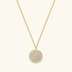 Pave Disc Necklace