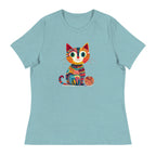 “Yarn Whiskers” Women’s Relaxed Fit T-Shirt – Designed by Nicole Snow