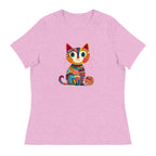 “Yarn Whiskers” Women’s Relaxed Fit T-Shirt – Designed by Nicole Snow