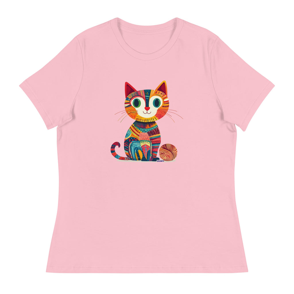 “Yarn Whiskers” Women’s Relaxed Fit T-Shirt – Designed by Nicole Snow