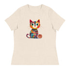 “Yarn Whiskers” Women’s Relaxed Fit T-Shirt – Designed by Nicole Snow