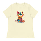 “Yarn Whiskers” Women’s Relaxed Fit T-Shirt – Designed by Nicole Snow